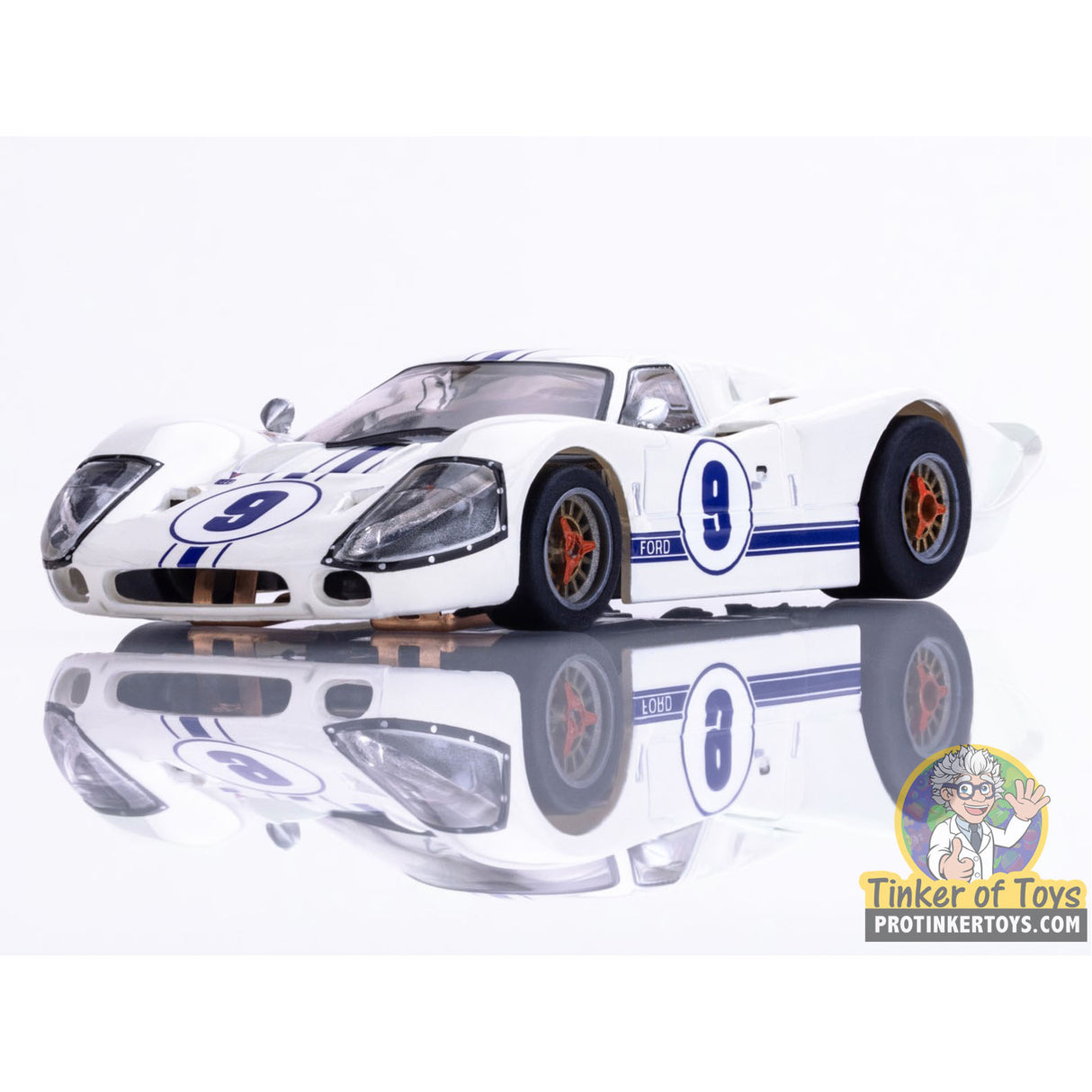 Ford GT40 Mark IV #9 White | 22078 | AFX/Racemasters