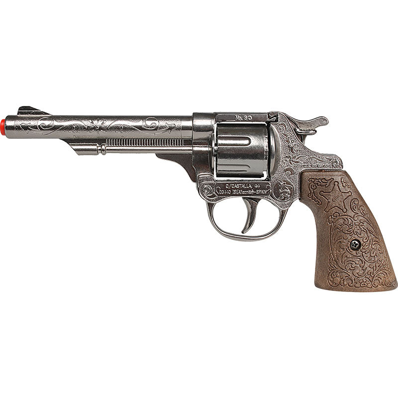 Cowboy 8-Shot Revolver Cap Gun with Holster - Steel | 3080/0 | Gonher