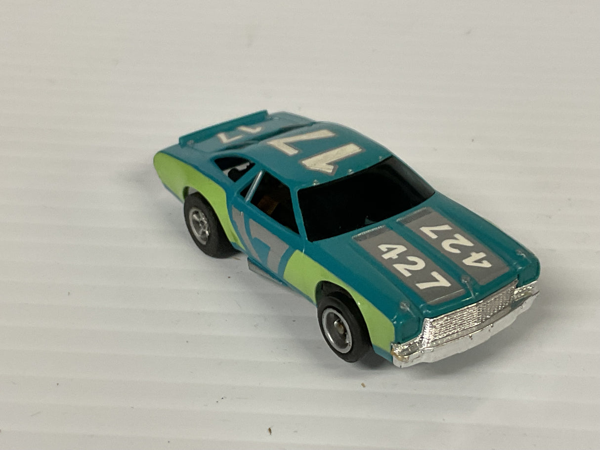 Aurora AFX non-magnatraction Chevelle Stocker blue/lime green #17 | 1929 | Aurora - AFX