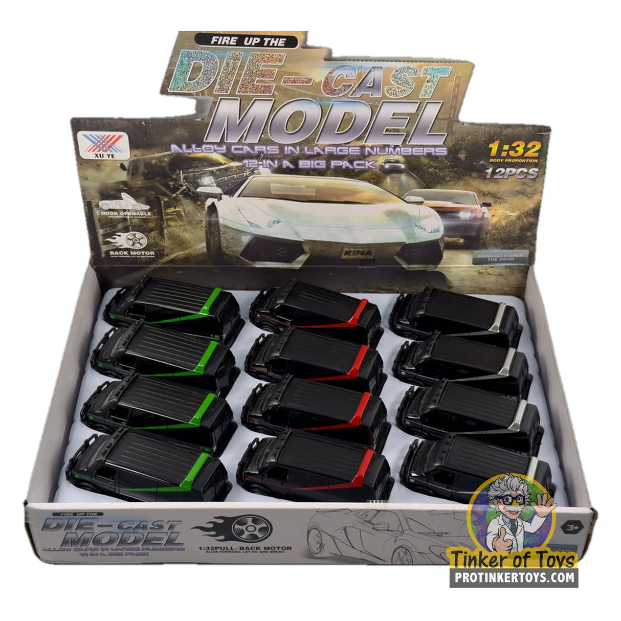 1:32 Alloy Diecast A-Team Van Pullback Doors Open | MIC1534 | Xu Ye