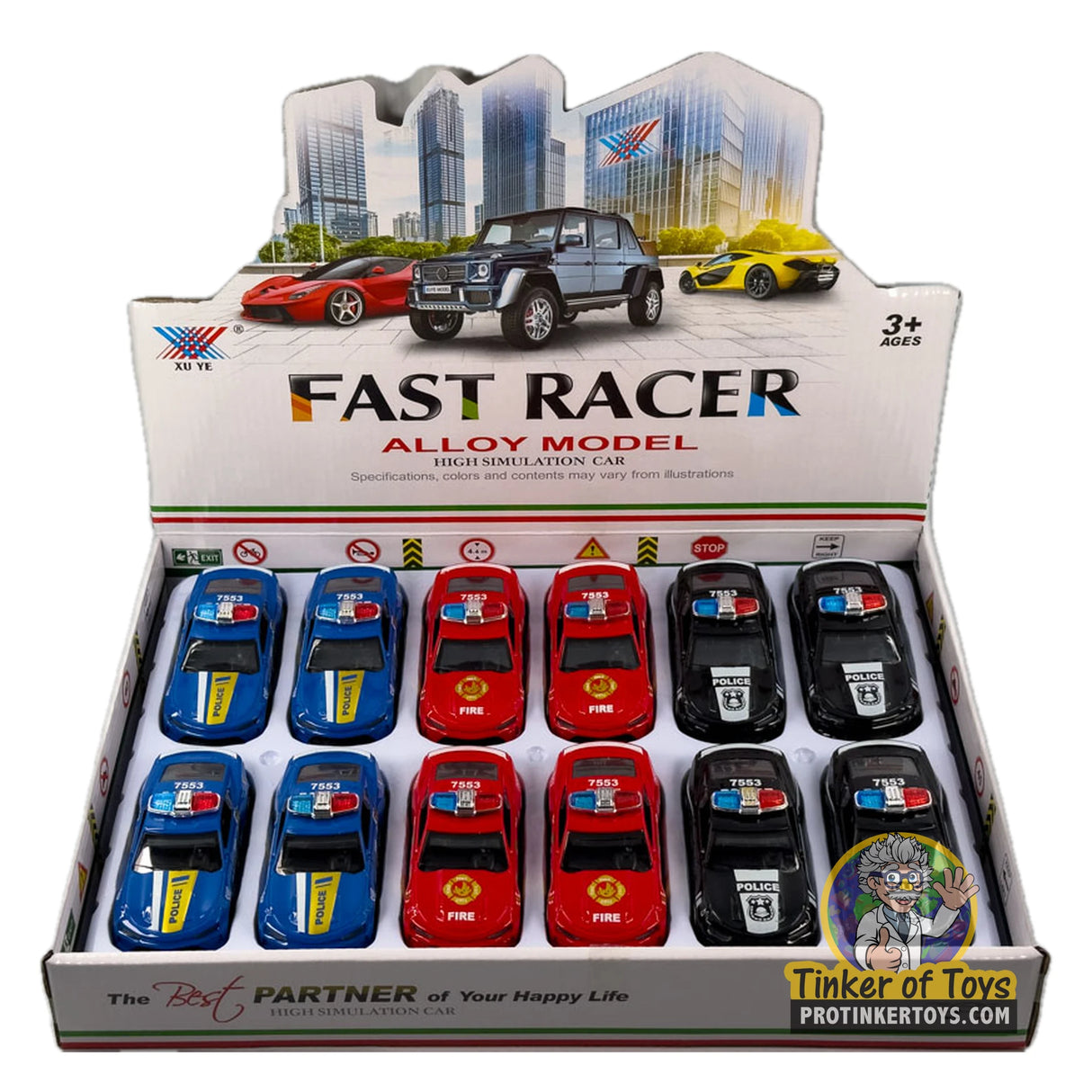 1:32 Alloy Diecast Police Cars 3 Colors | MIC1538 | Xu Ye