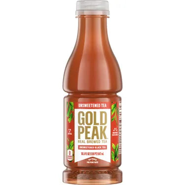 Gold Peak Unsweedened tea Plactic Bottle 18.5 oz | 135337 | Coca-Cola