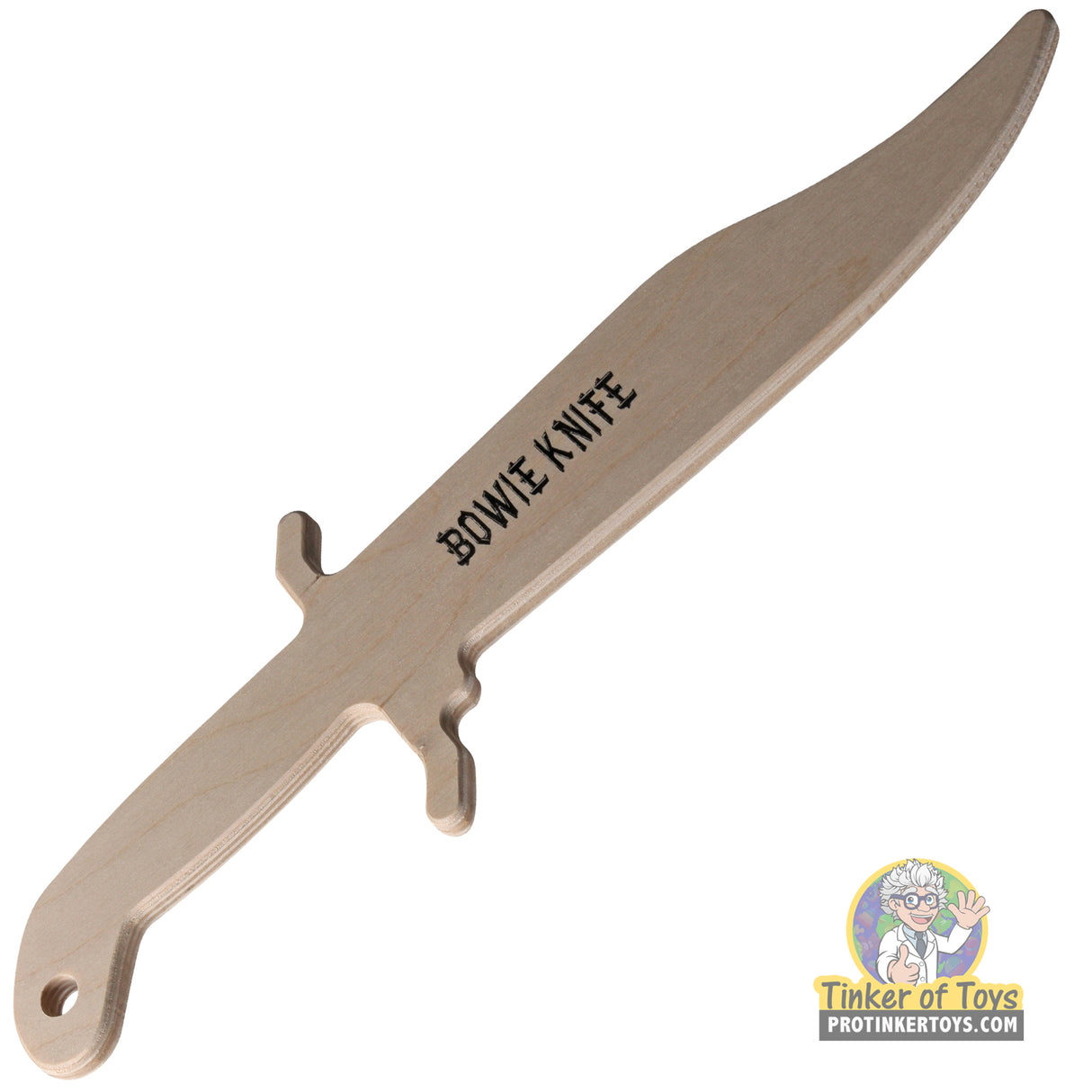 17.25" Wooden Hunter Bowie Knife | 023BWKNF | Magnum Rubber Band Guns