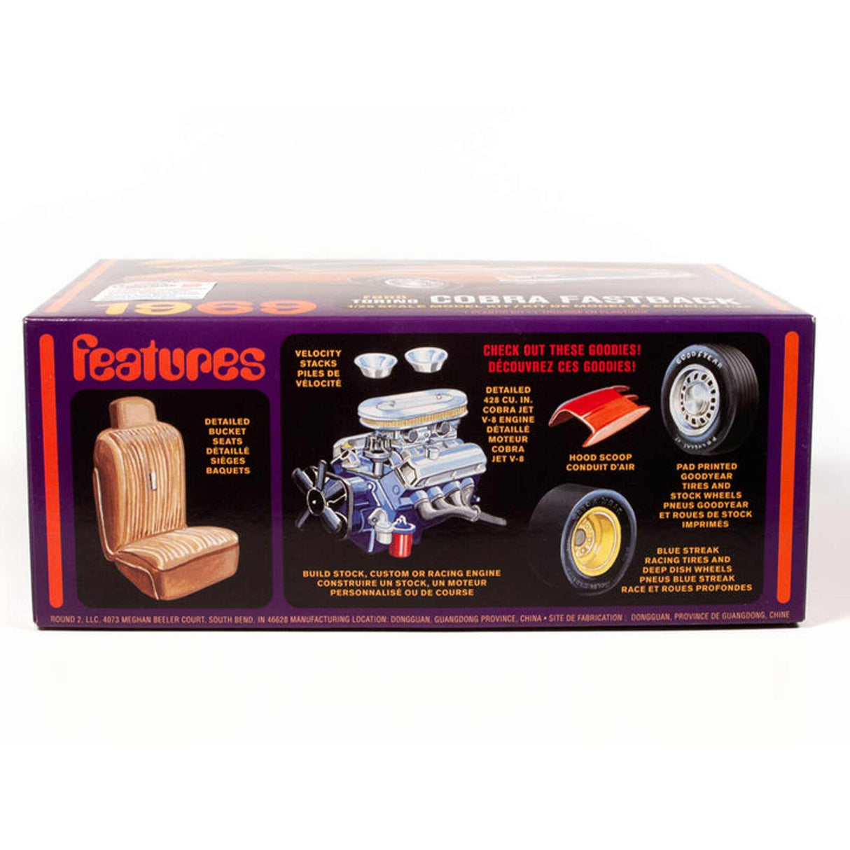 1969 Ford Torino Cobra Fastback 1:25 Scale Model Kit | AMT1217 | AMT