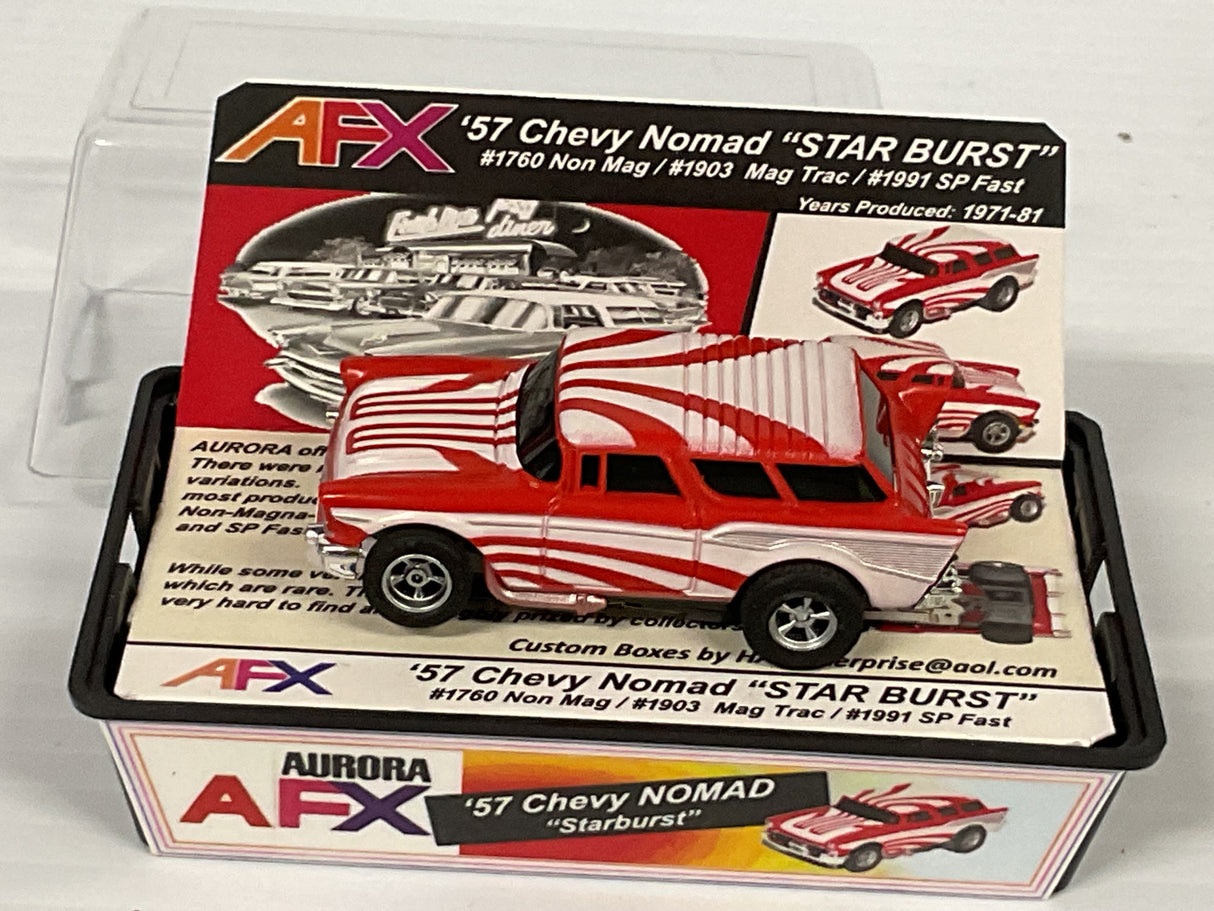 Aurora AFX 1957 Chevy Nomand sp Fast "sunburst" Red | 1991 | Aurora - AFX