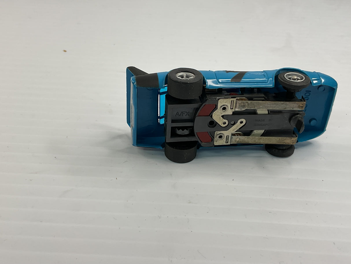 Aurora AFX magnatraction Dodge Charger Blue/Black #7 | 1900 | Aurora - AFX
