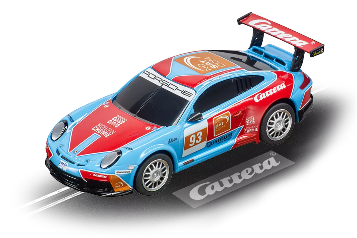 Go Porsche 997 GT3 " Carrera " Light Blue/Red | 20064187 | Carrera Go