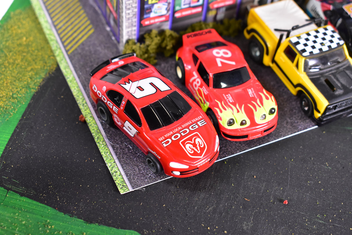 Franks Used Car Lot Assorted Slot Cars HO | Lot A | Tyco / Aurora