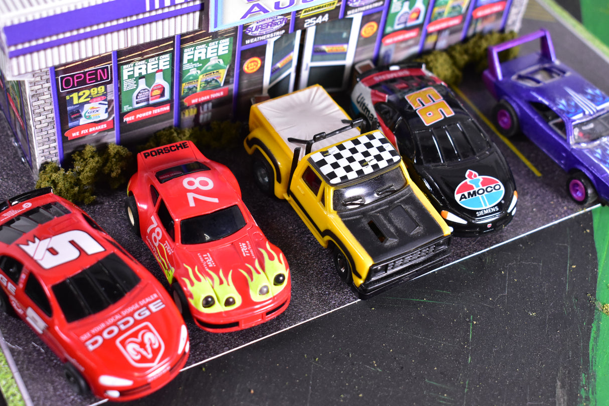Franks Used Car Lot Assorted Slot Cars HO | Lot A | Tyco / Aurora