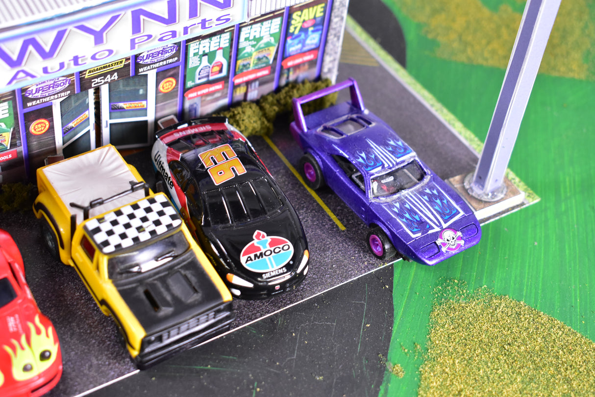 Franks Used Car Lot Assorted Slot Cars HO | Lot A | Tyco / Aurora