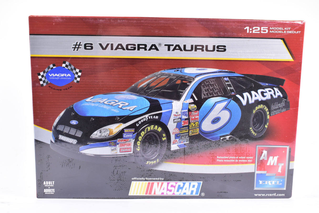 Vintage | Nascar #6 Viagra Taurus 1/25 Scale | 38090A | AMT/Ertl Model Kit
