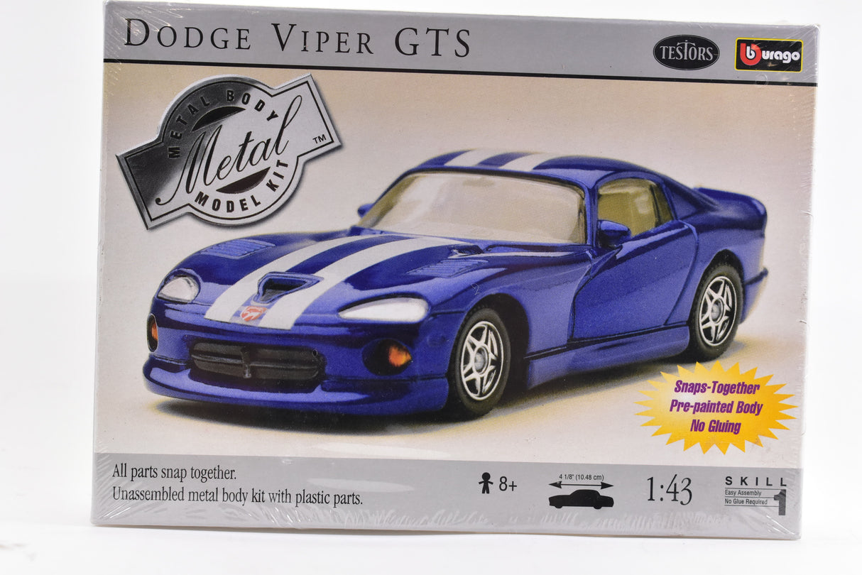 Second Chance Dodge Viper GTS 1:43 Scale | 141 | Testor Model Kits