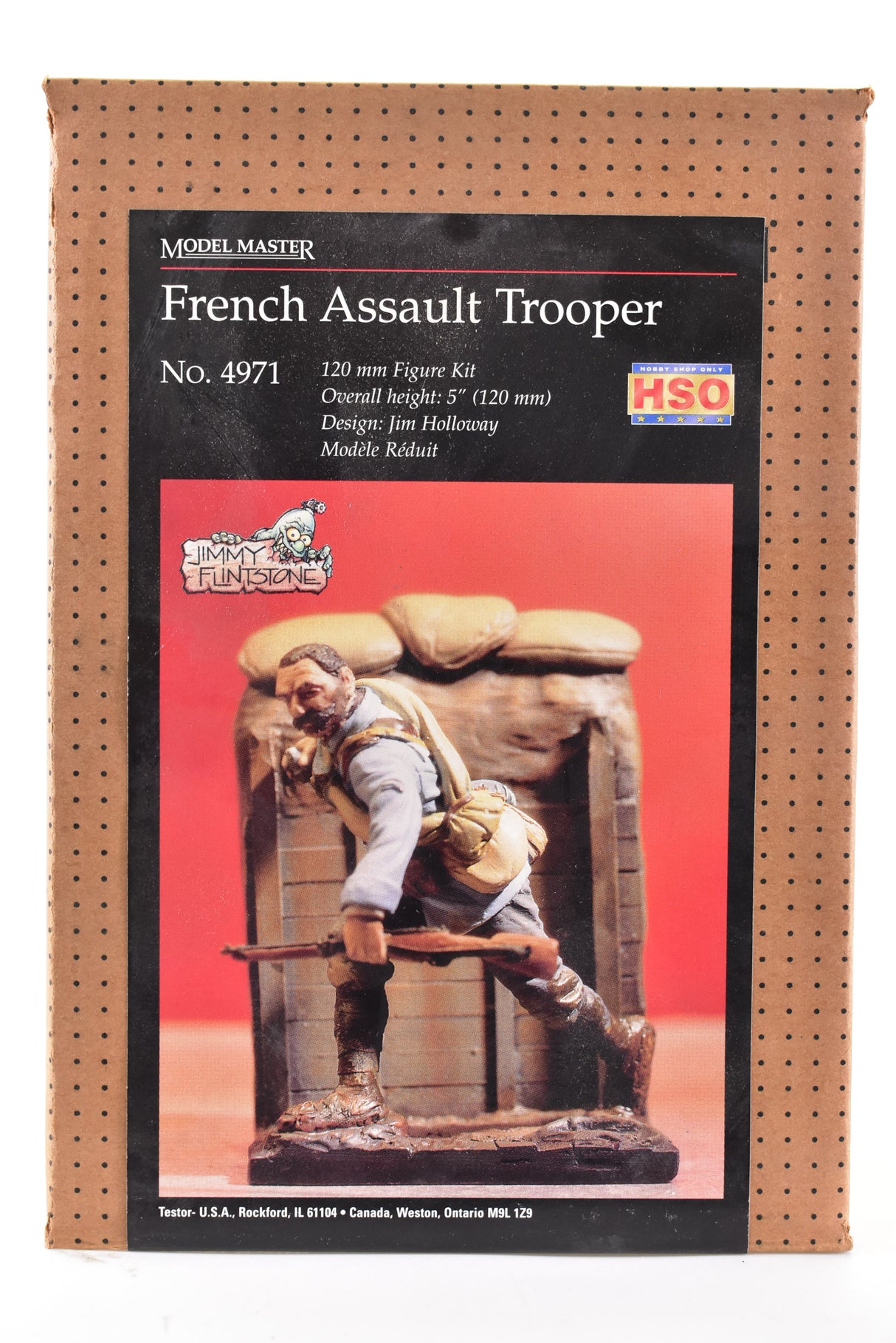 Second Chance French Assault Trooper Resin 120mm Scale | 4971 | Model Master / Testor