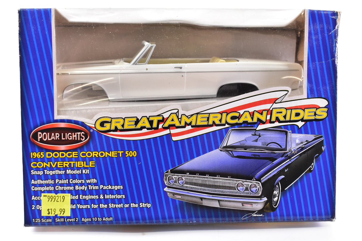 Second Chance 1965 Dodge Coronect 500 Convertible 1/25 Scale | 53001 | Polar Lights