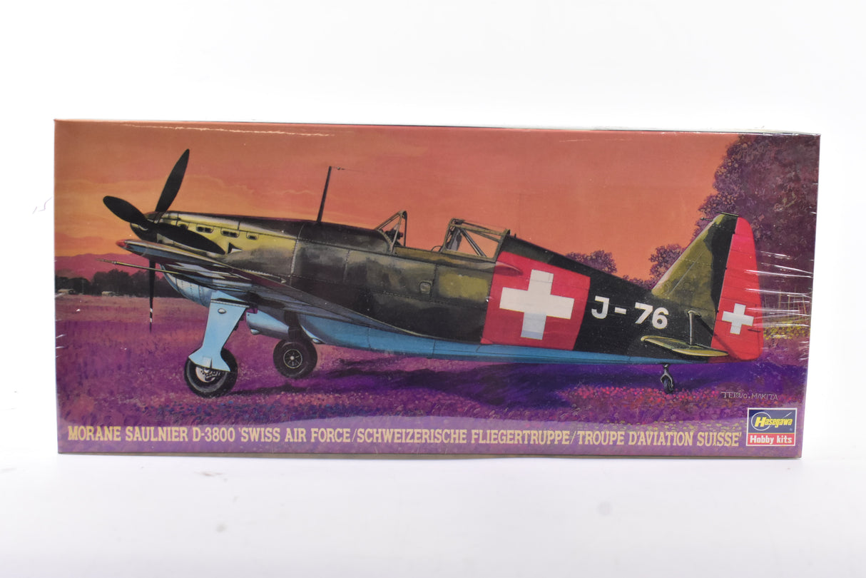 Second Chance Morane Saulnier D-3800 'Swiss Air Force' 1/72 Scale | 51376 | Hasegawa Model Kits