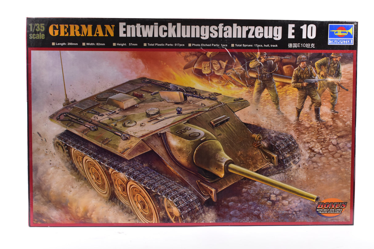 Second Chance German Entwicklungsfahrzwug E 10 1:35 | 00385 | Trumpeter Model Kits