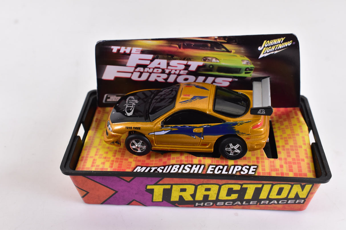 Mitsubishi Ecplipe Gold Xtraction Chassis Ho Scale Racer | Auto World