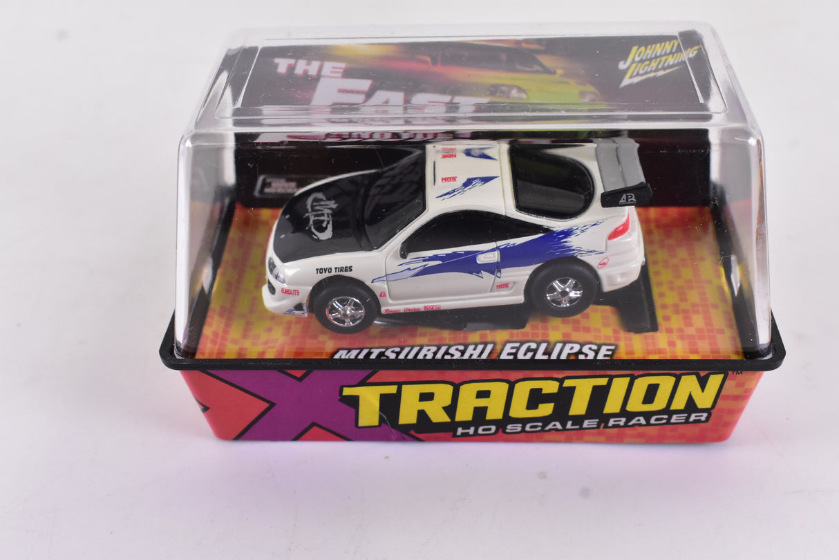 Mitsubishi Eclipse White Xtraction Chassis Ho Scale Racer | Auto World