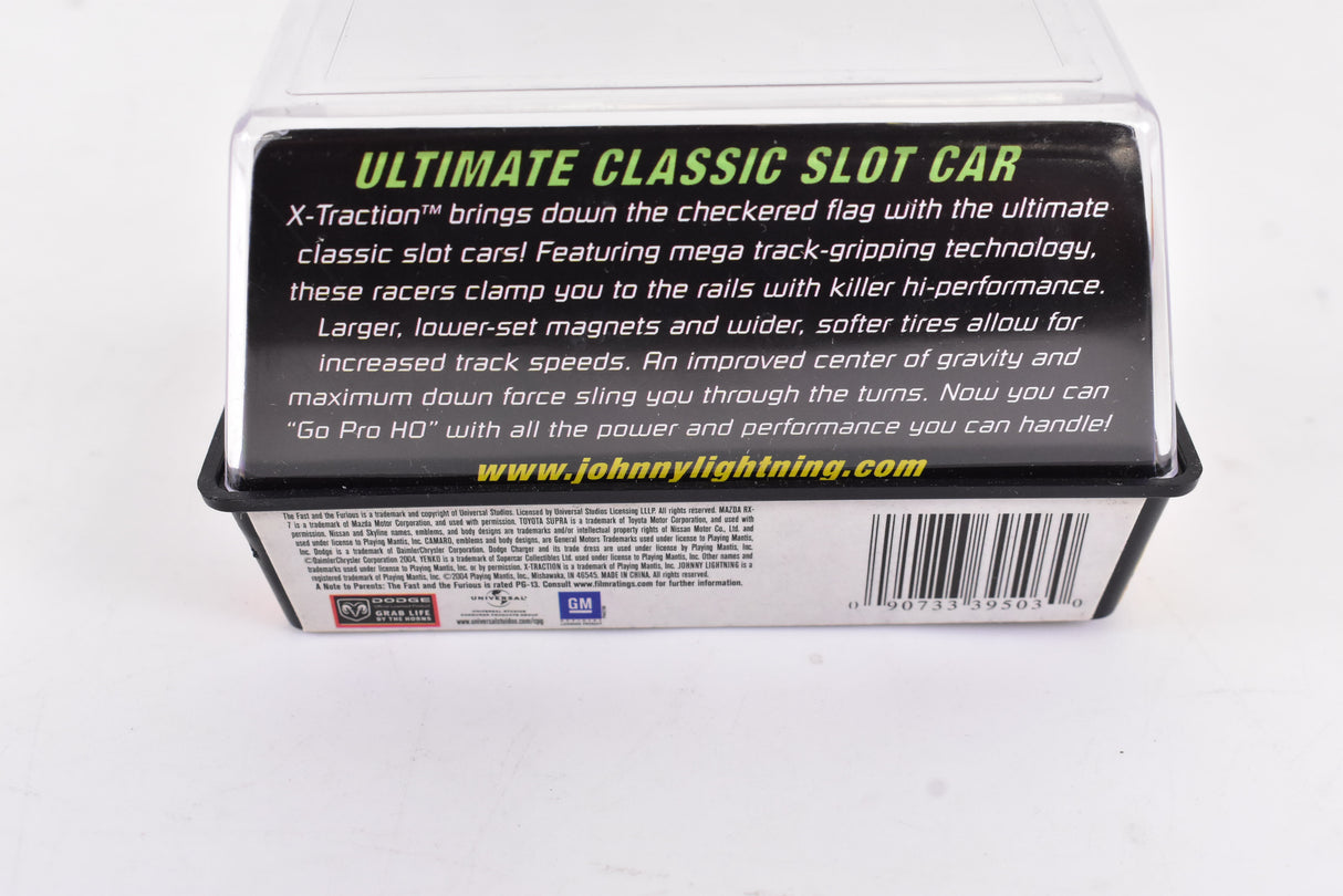 Nissan Skyline R34 Blue Xtraction Chassis Ho Scale Racer | Auto World