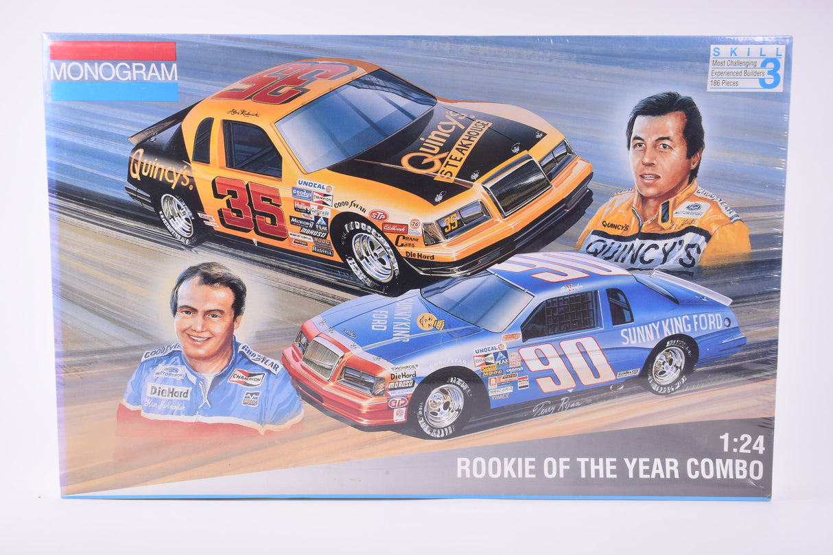 Second Chance Rookie of The Year Stock Car Combo 1985 THunderbirds 1:24 Scale | 6368 | Monogram