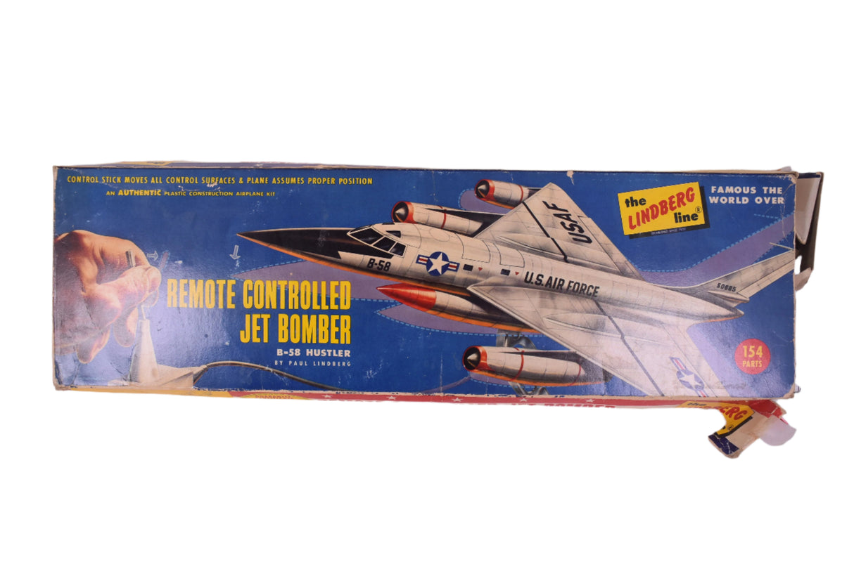 Remote Controlled B-58 Hustler Bomber Opened Kit Scale | 551 | The Lindberg Line