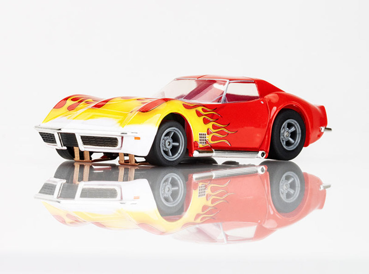 1970 Corvette Red w/Yellow Wildfire | 22055 | AFX/Racemasters