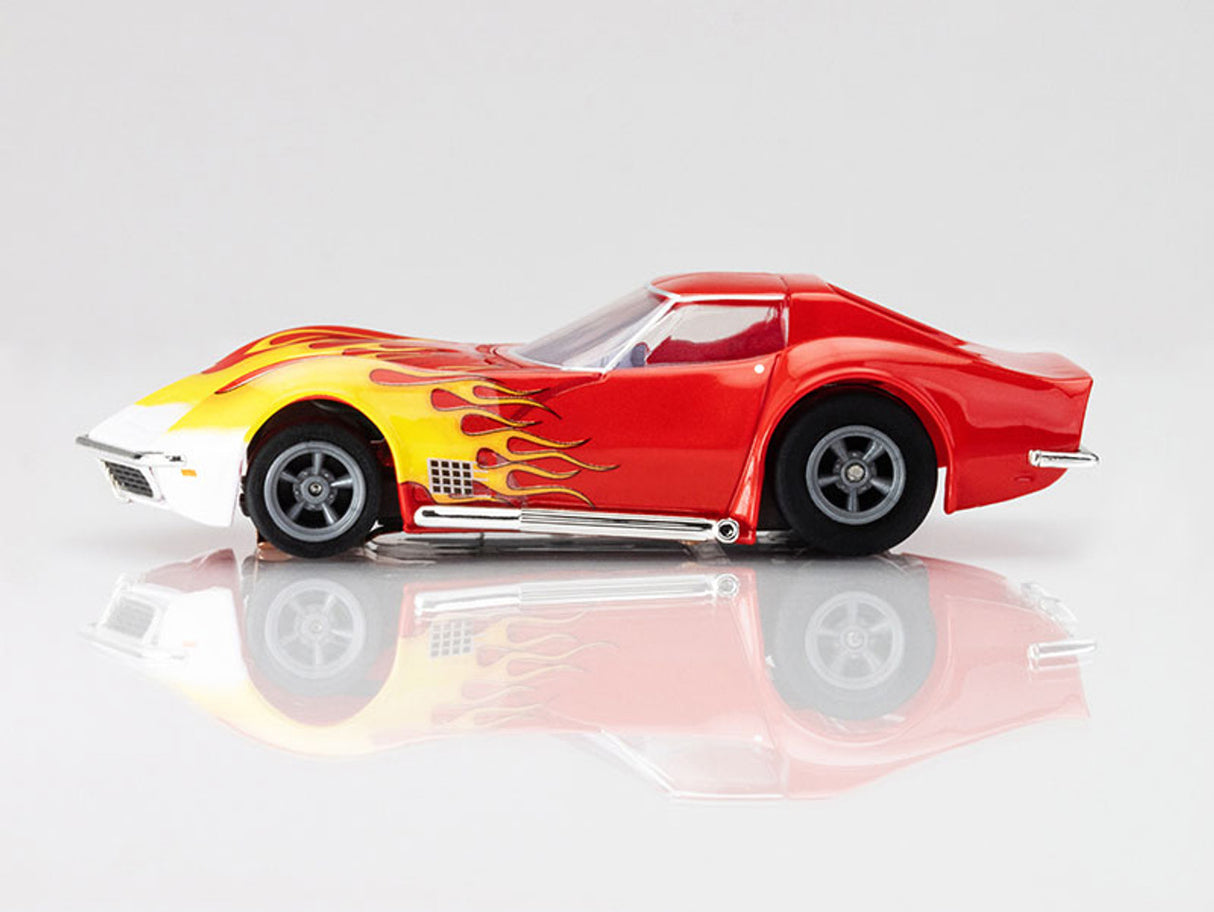 1970 Corvette Red w/Yellow Wildfire | 22055 | AFX/Racemasters