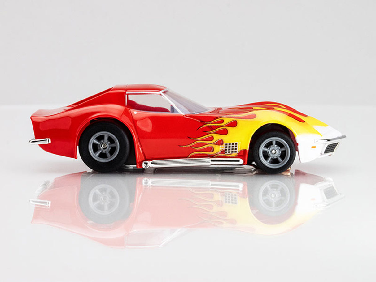 1970 Corvette Red w/Yellow Wildfire | 22055 | AFX/Racemasters