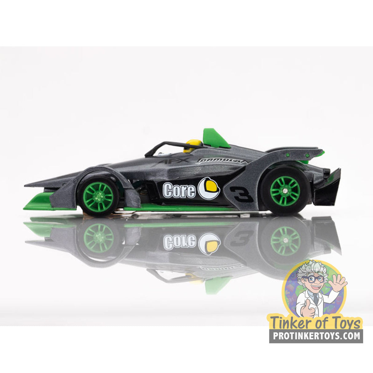 Formula N #3 Silver/Green | 22064 | AFX/Racemasters