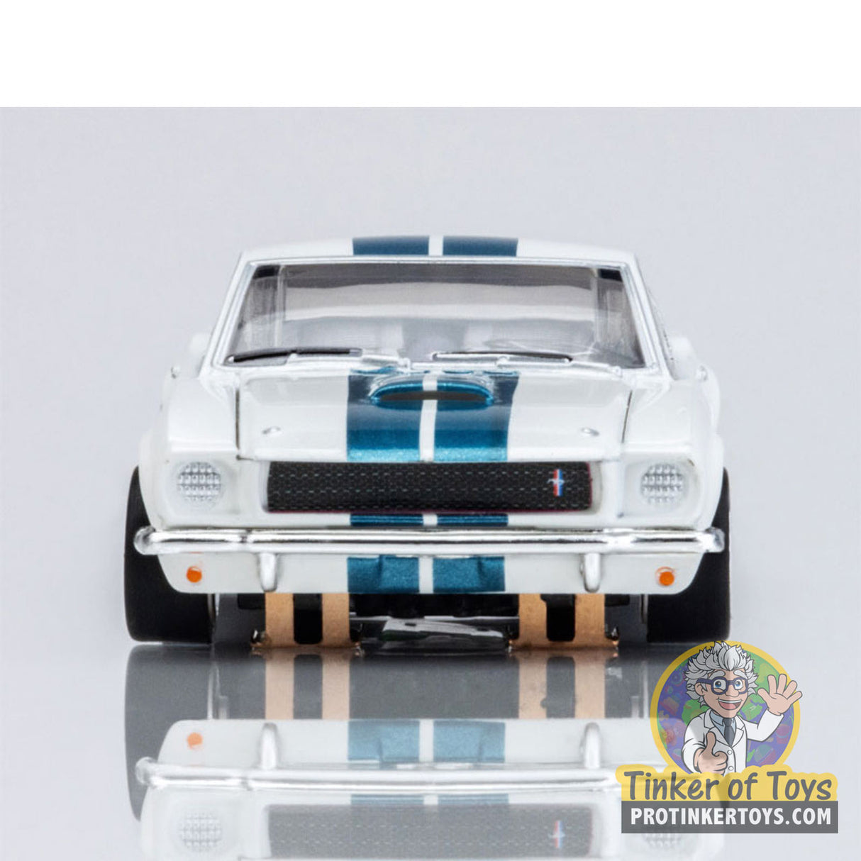 1965 Shelby Mustang GT350 White/Blue | 22068 | AFX/Racemasters