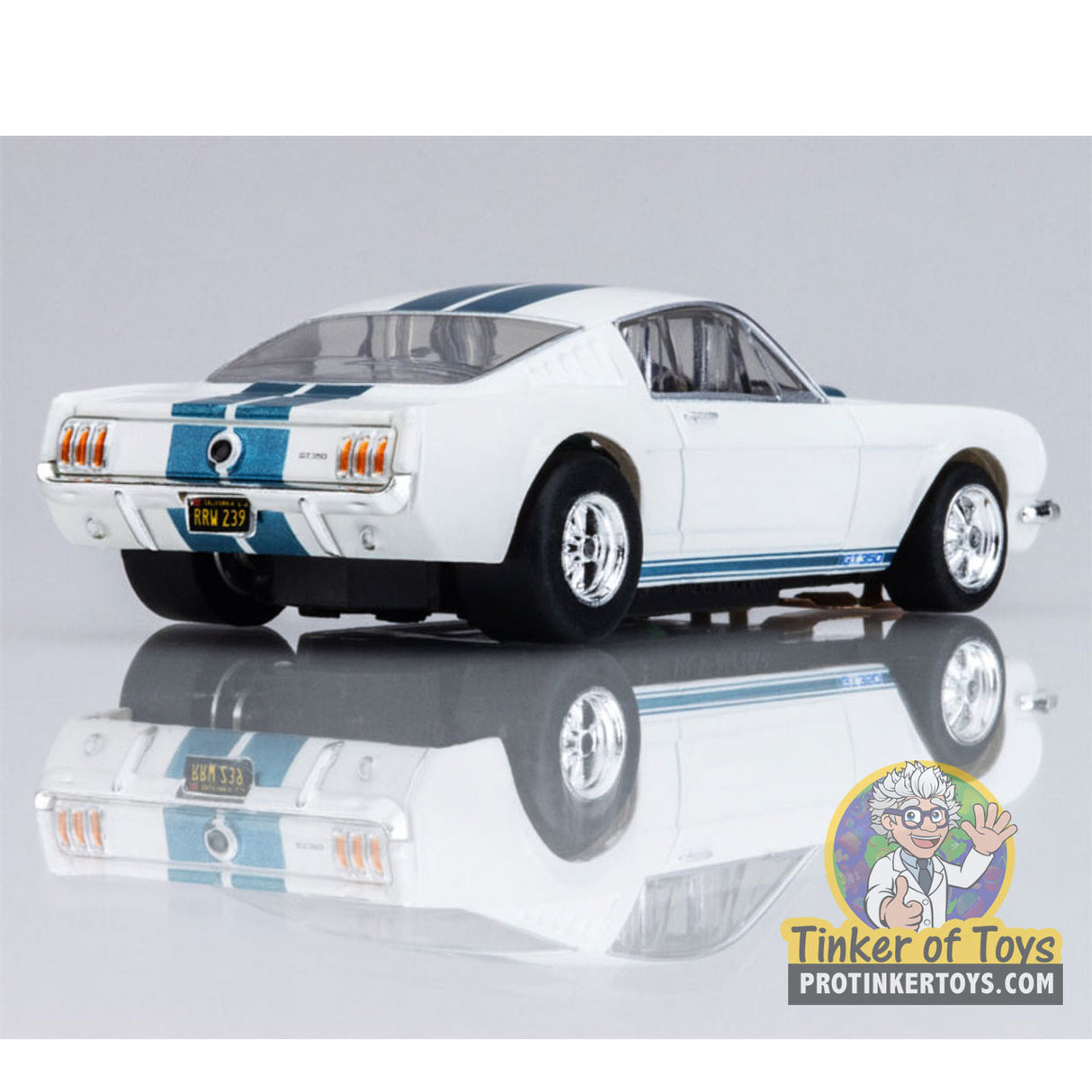 1965 Shelby Mustang GT350 White/Blue | 22068 | AFX/Racemasters