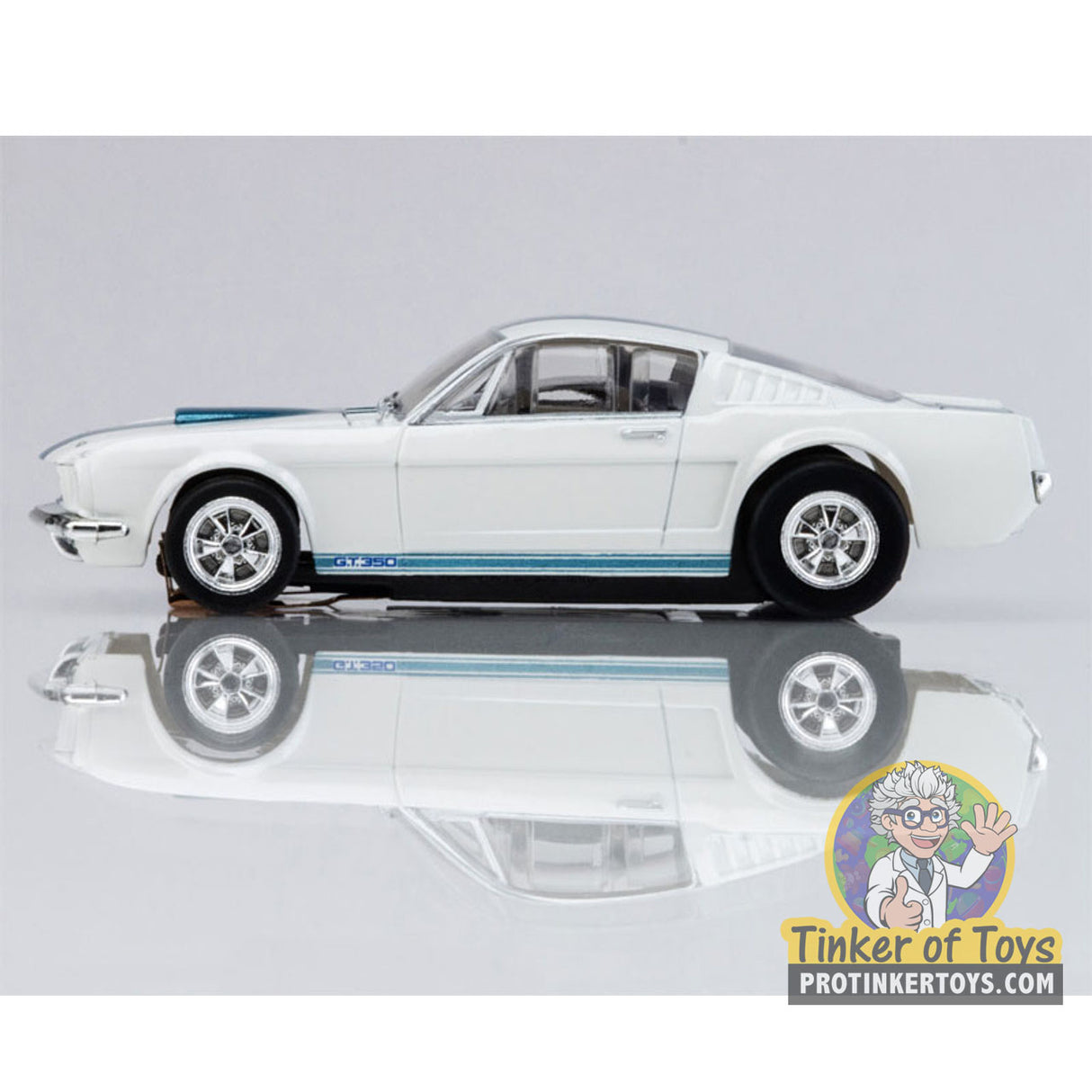 1965 Shelby Mustang GT350 White/Blue | 22068 | AFX/Racemasters