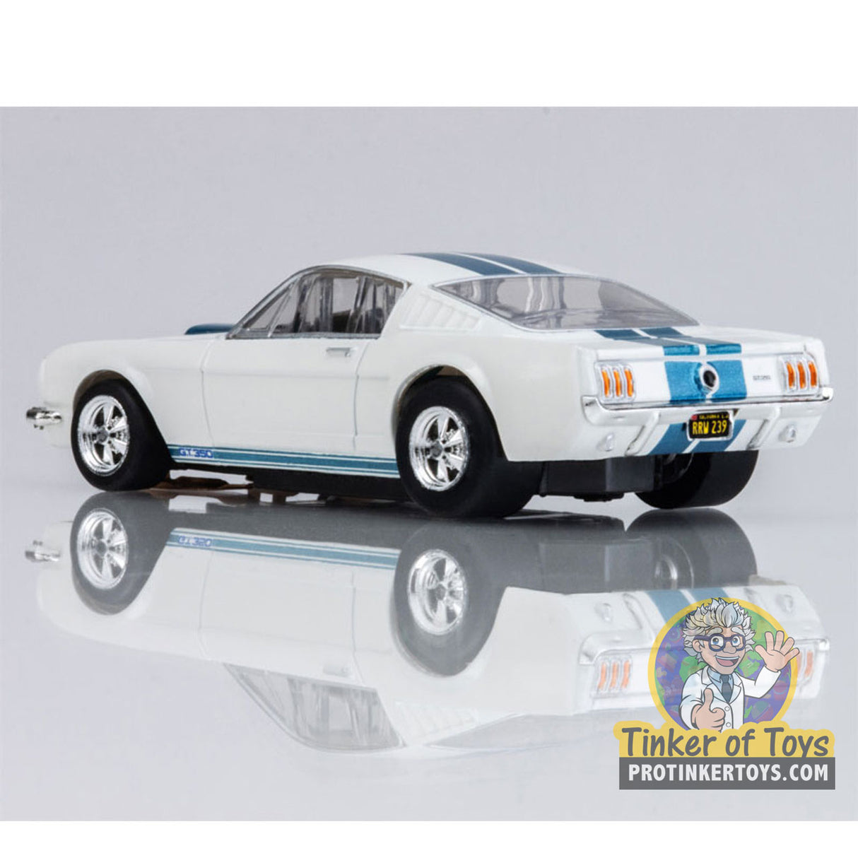 1965 Shelby Mustang GT350 White/Blue | 22068 | AFX/Racemasters