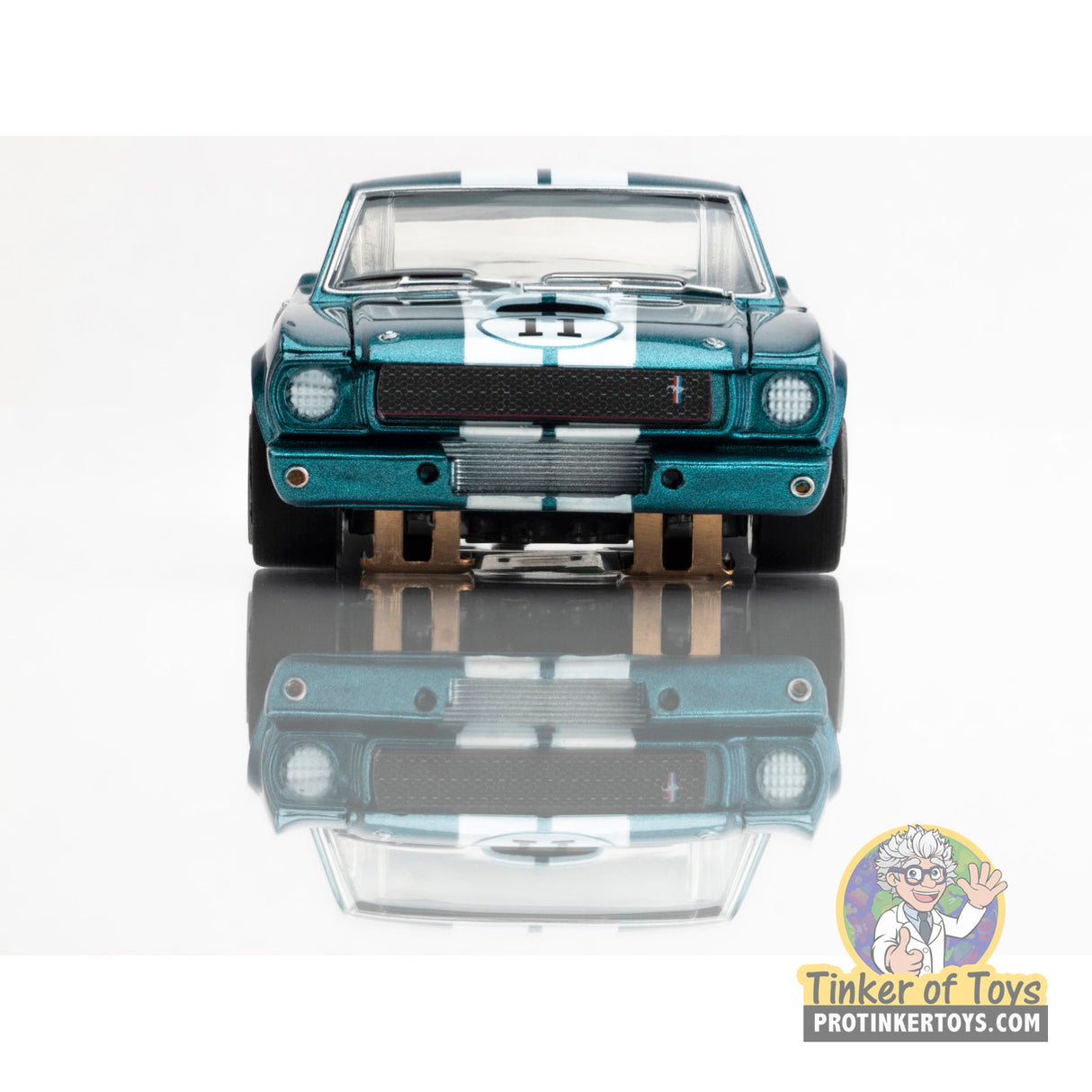 Shelby GT350R 1965 Donohue White Blue | 22071 | AFX/Racemasters