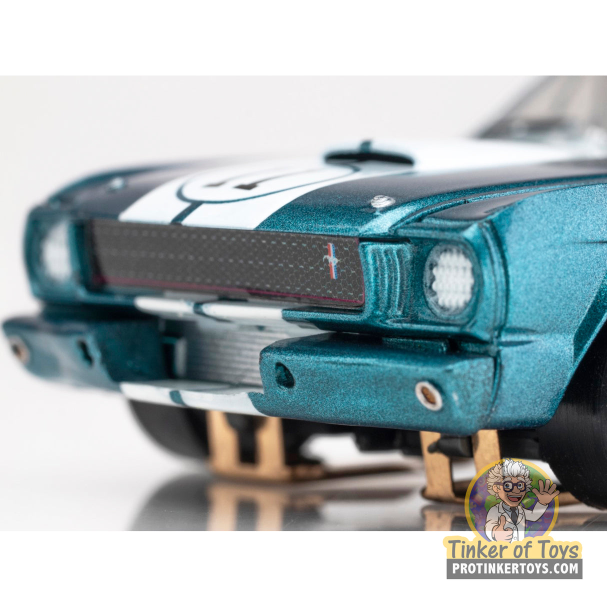 Shelby GT350R 1965 Donohue White Blue | 22071 | AFX/Racemasters