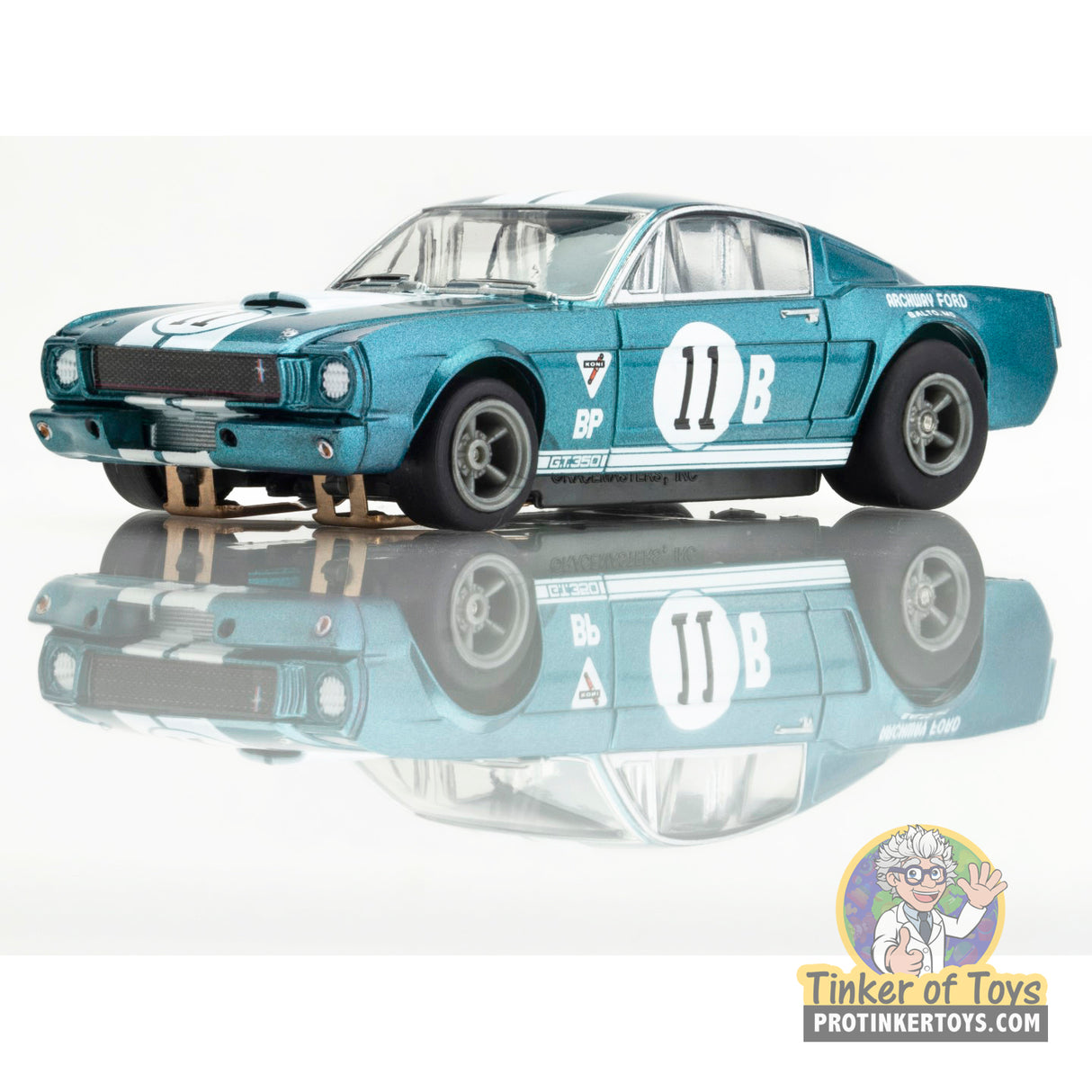 Shelby GT350R 1965 Donohue White Blue | 22071 | AFX/Racemasters