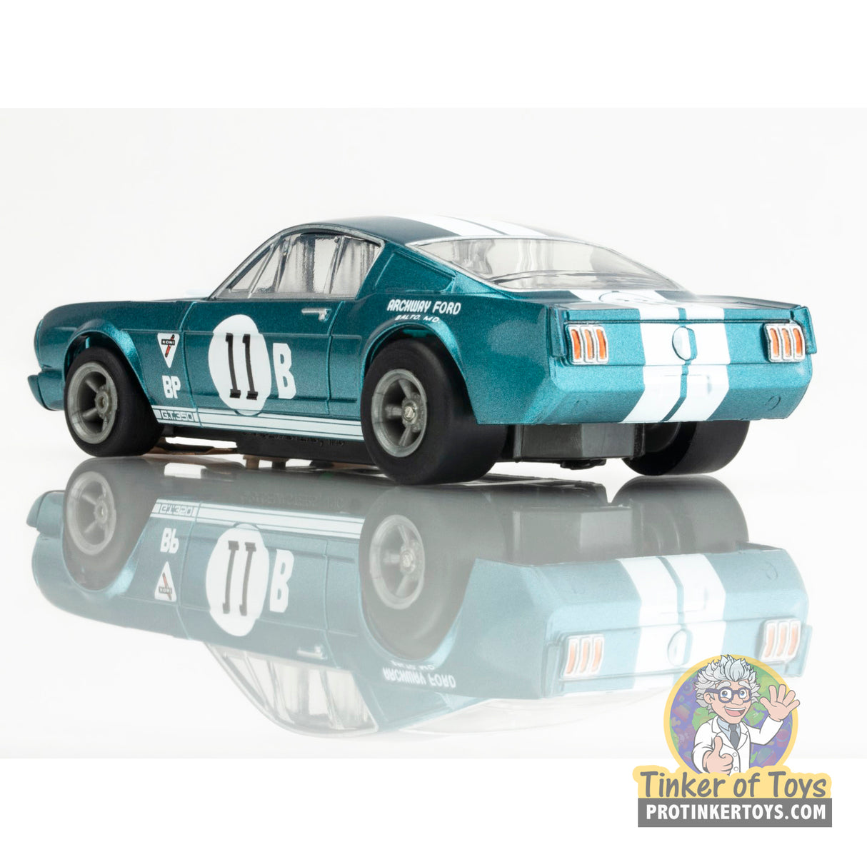 Shelby GT350R 1965 Donohue White Blue | 22071 | AFX/Racemasters