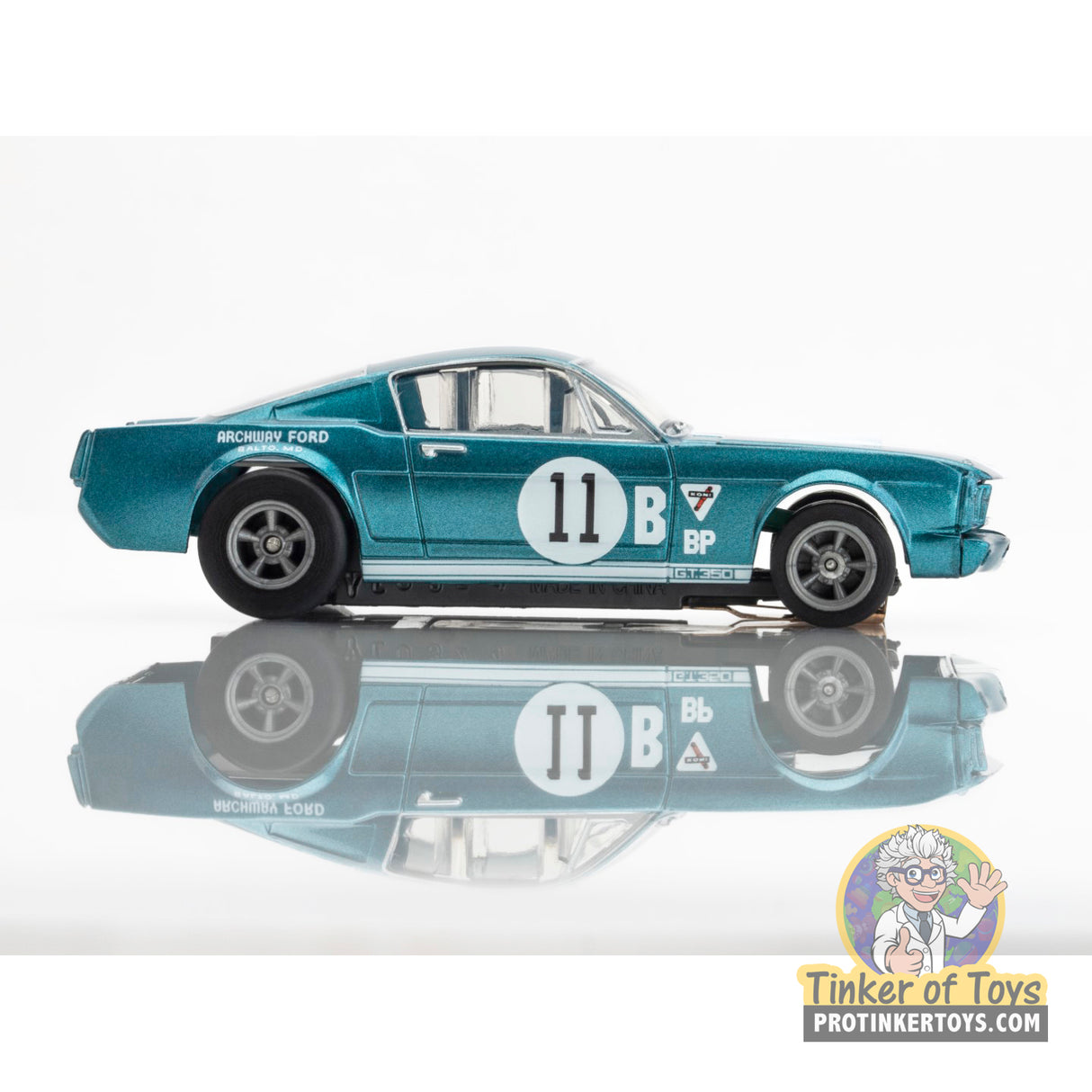 Shelby GT350R 1965 Donohue White Blue | 22071 | AFX/Racemasters