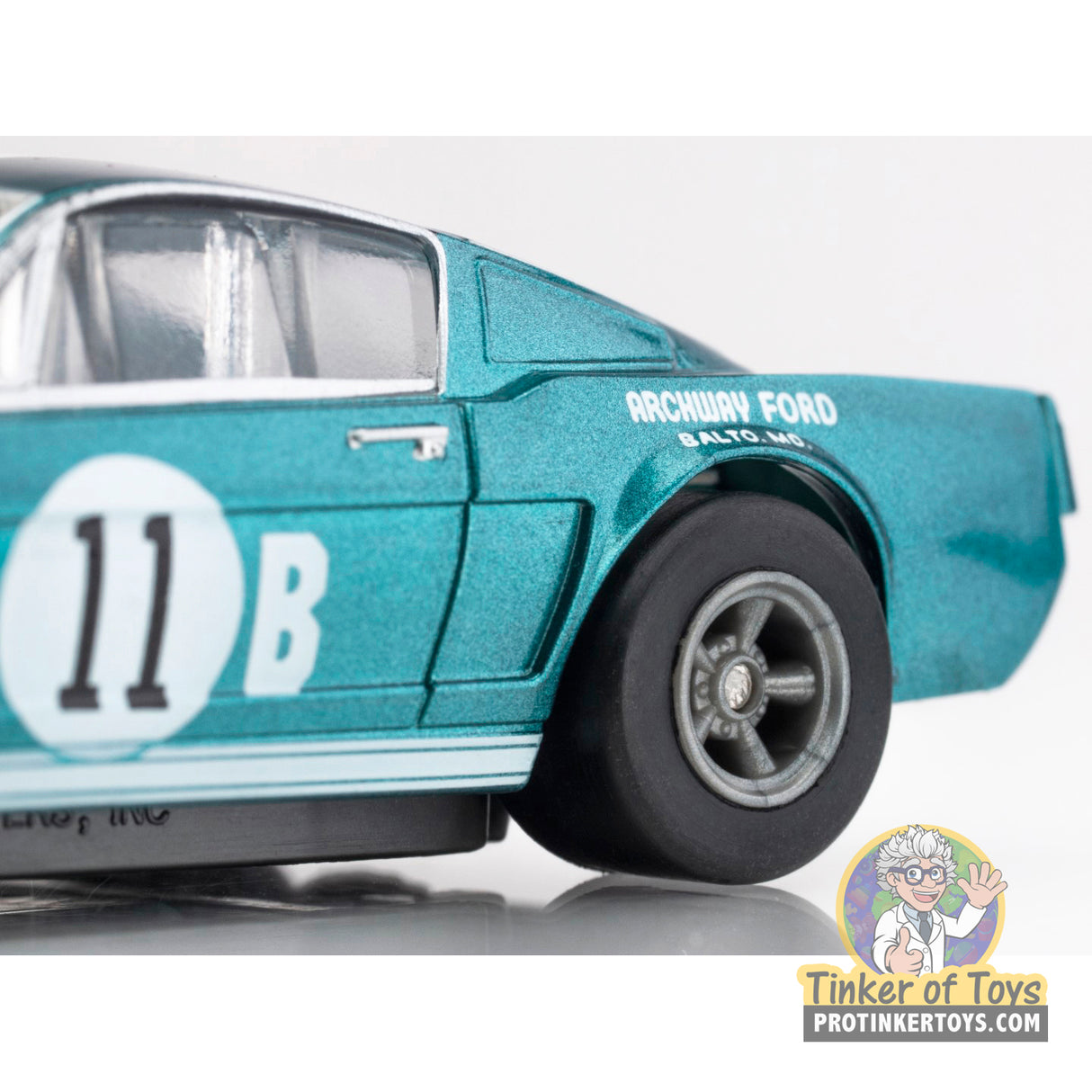 Shelby GT350R 1965 Donohue White Blue | 22071 | AFX/Racemasters