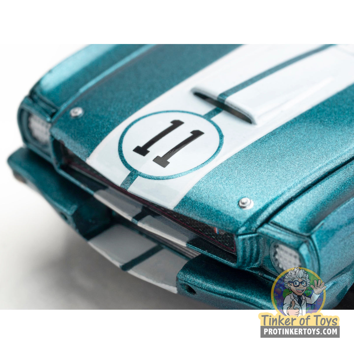 Shelby GT350R 1965 Donohue White Blue | 22071 | AFX/Racemasters