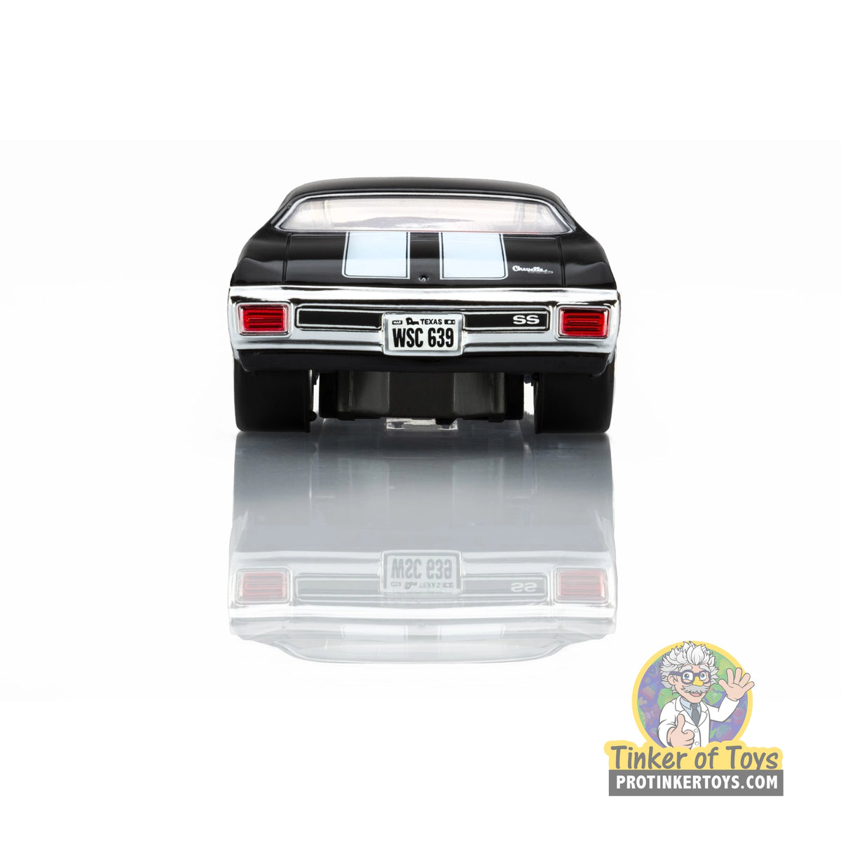AFX 22118 1970 Chevelle LS6 SS 454 black and white, rear