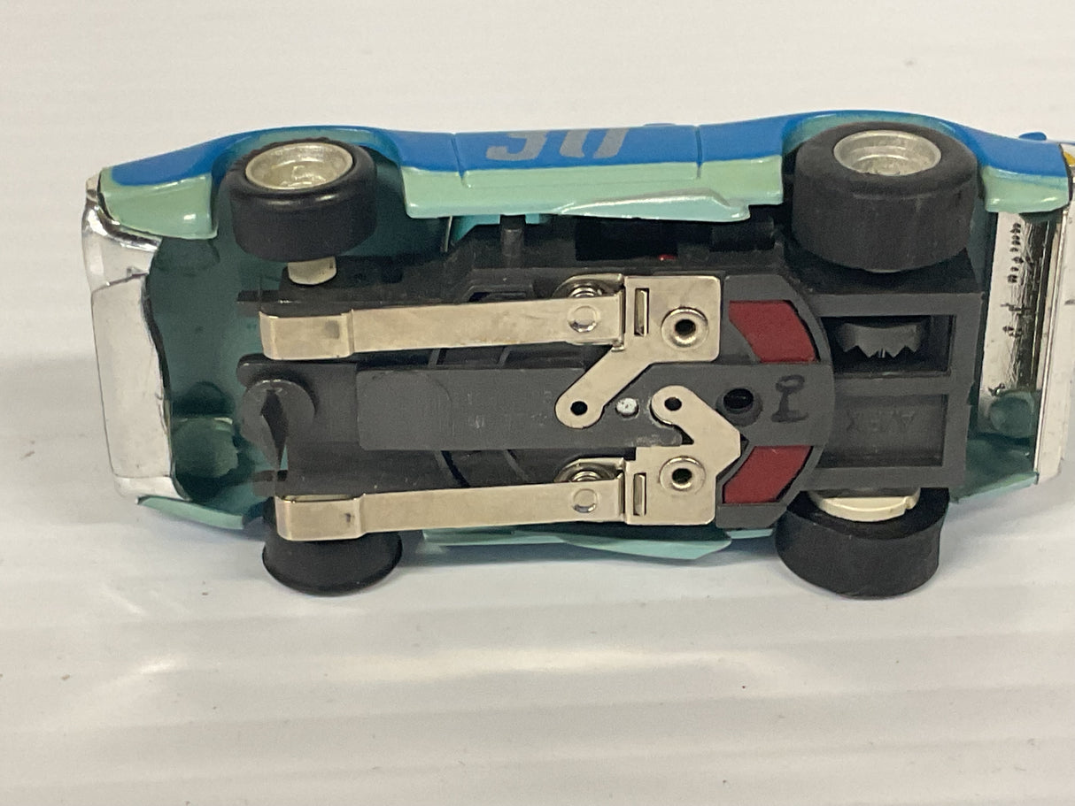 Aurora AFX magnatraction Plyouth Road Runner Stock Car Blue/Blue #40 | 1762 | Aurora - AFX