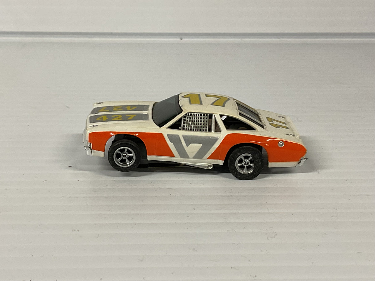 Aurora AFX non-magnatraction lighted Chevelle Stocker white/orange #17 | 1929 | Aurora - AFX
