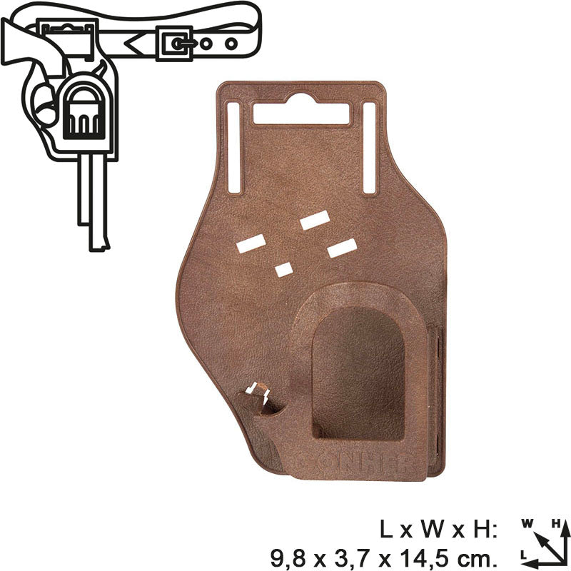 Cowboy 8-Shot Revolver Cap Gun with Holster - Steel | 3080/0 | Gonher