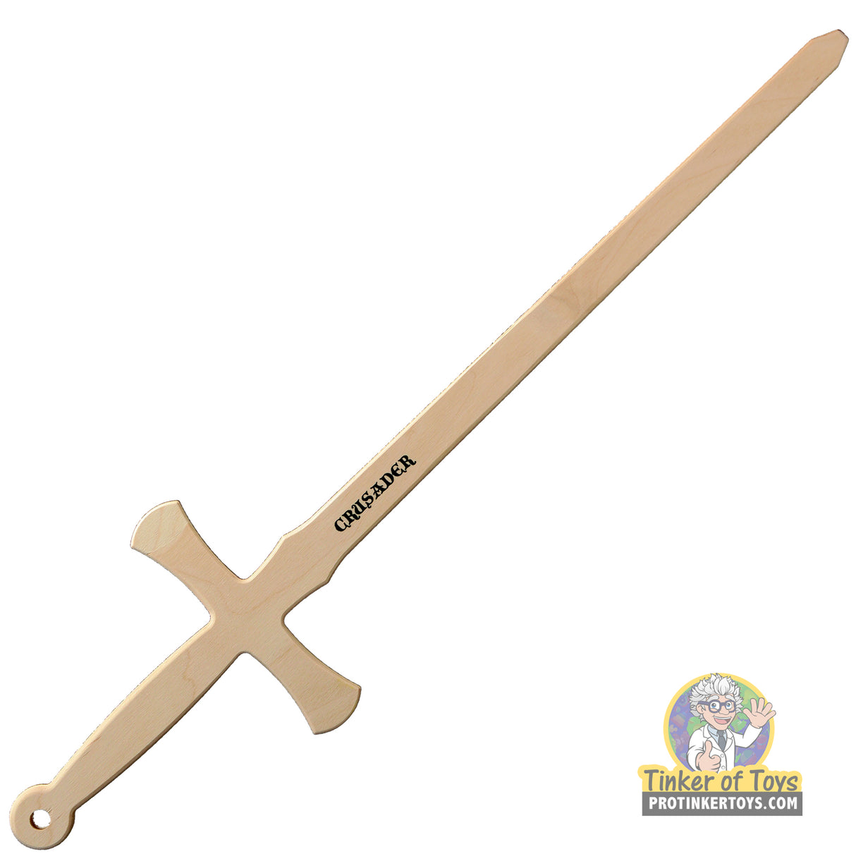 31" Wooden Crusader Medieval Sword | 002CRSDR | Magnum Rubber Band Guns
