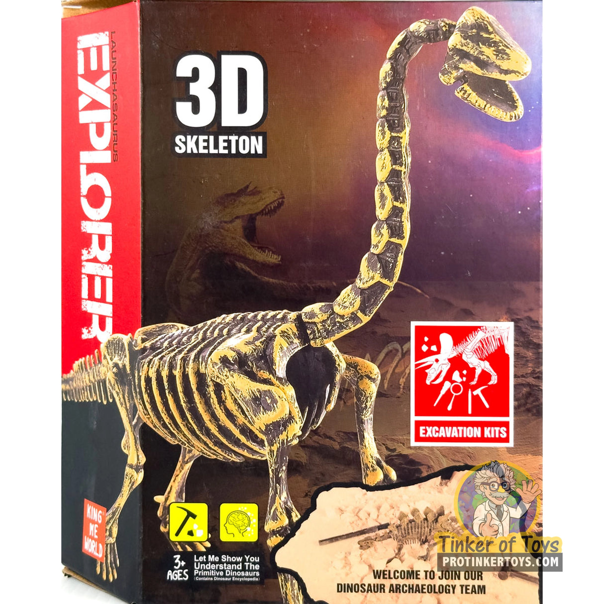 3D Skeleton Excavation Kit (Brachiosaurus) | IMX49017 | King Me World