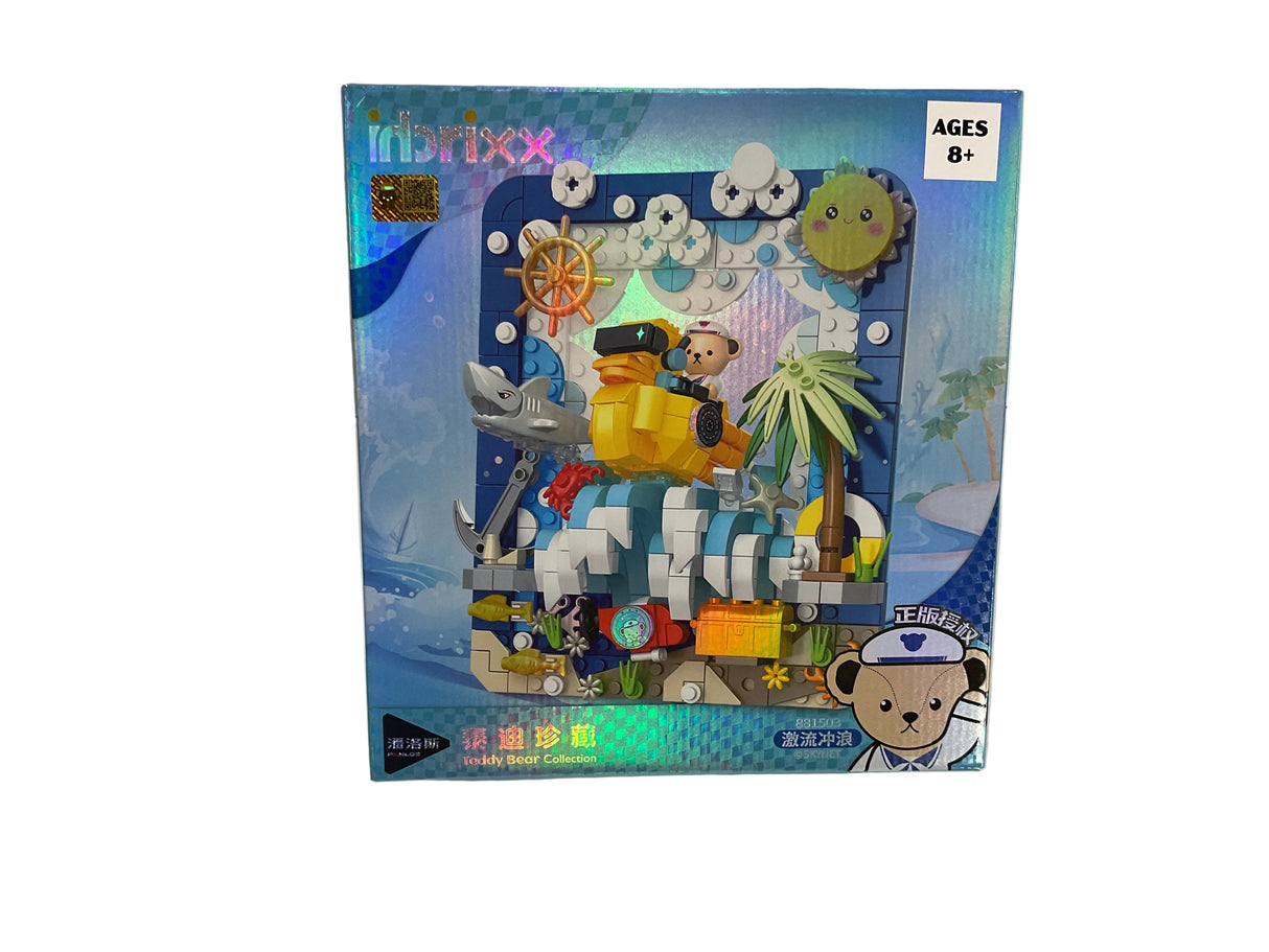 Inbrixx 81503 Teddy Ride Surfing – 417pcs Display Brick Figure