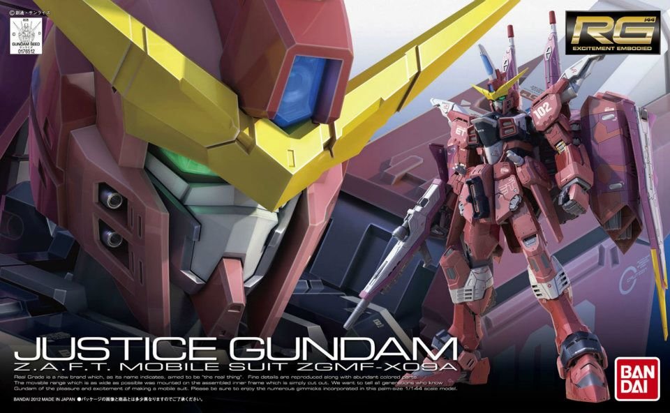 #9 RG XGMF-X09A Justice Gundam "Gundam SEED" | 2177083 | Bandai