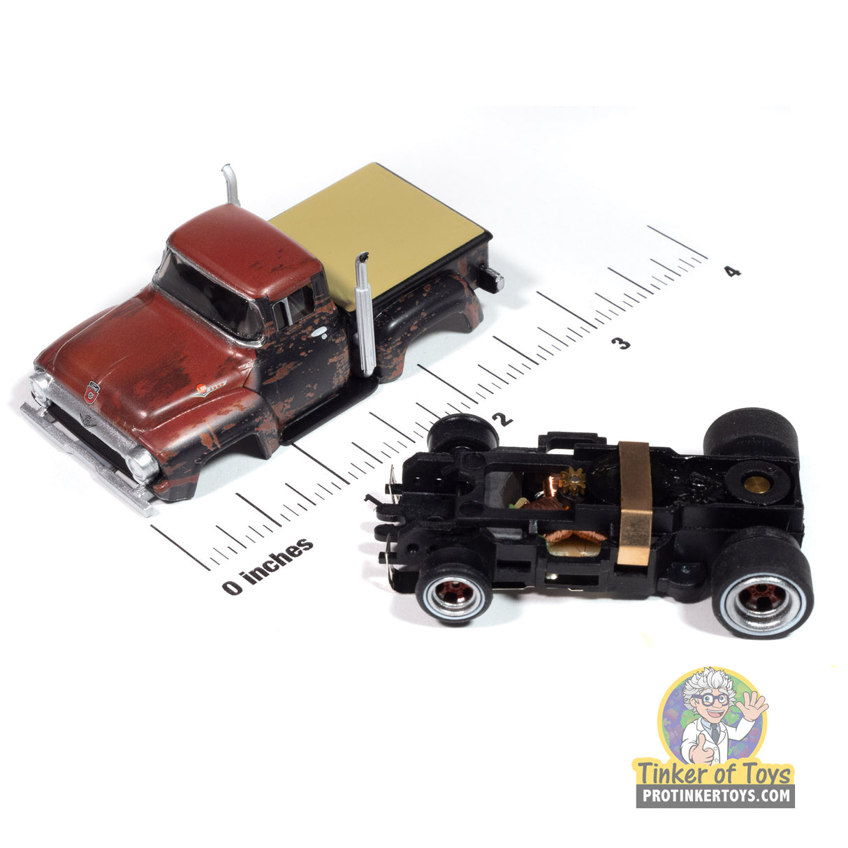 4Gear 1956 Ford F100 Pickup (Rusted) 3B | SC413 | Auto World