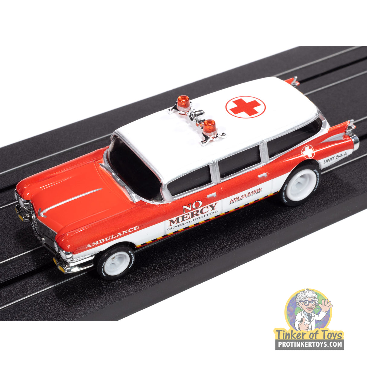 4Gear 1959 Cadillac Ambulance (Red & White) 4A | SC414 | Auto World